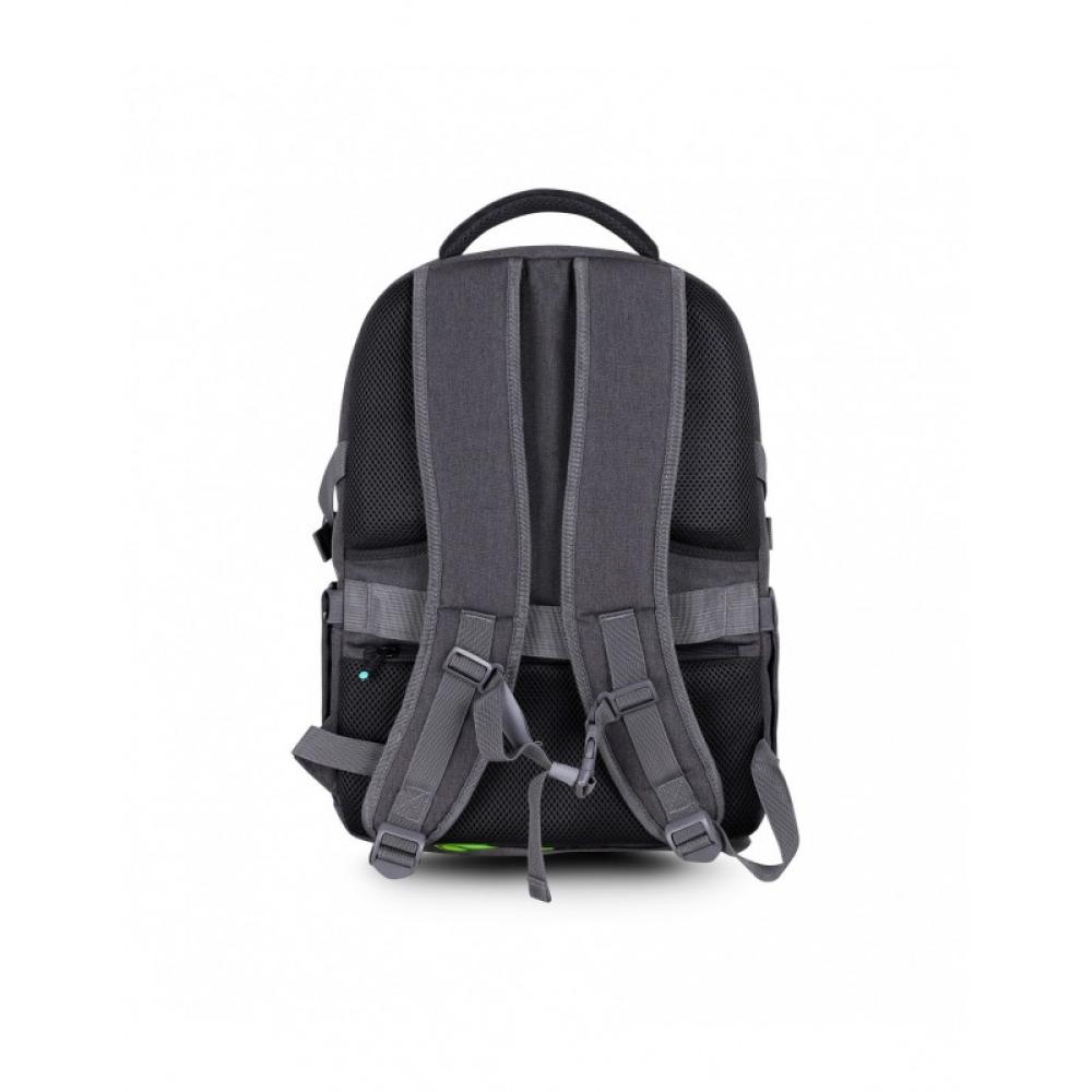 Urban Factory - HTE15UF mochila Mochila de viaje Negro, Gris Poliéster, Tereftalato de polietileno (PET)