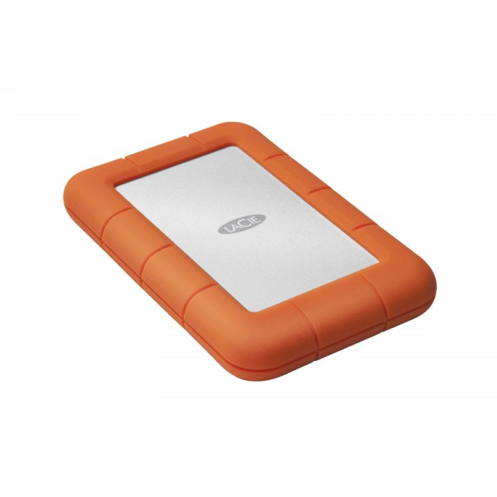 LaCie - Rugged Mini disco duro externo 1 TB 5400 RPM 2.5" Micro-USB B 3.2 Gen 1 (3.1 Gen 1) Naranja, Plata