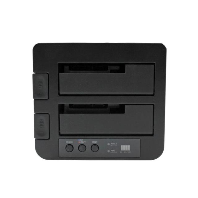StarTech.com - Duplicador USB 3.0 (5Gbps) o eSATA de Discos Duros de 2 Bahías, Independiente, Clonador Copiador de SSD o HDD SAT