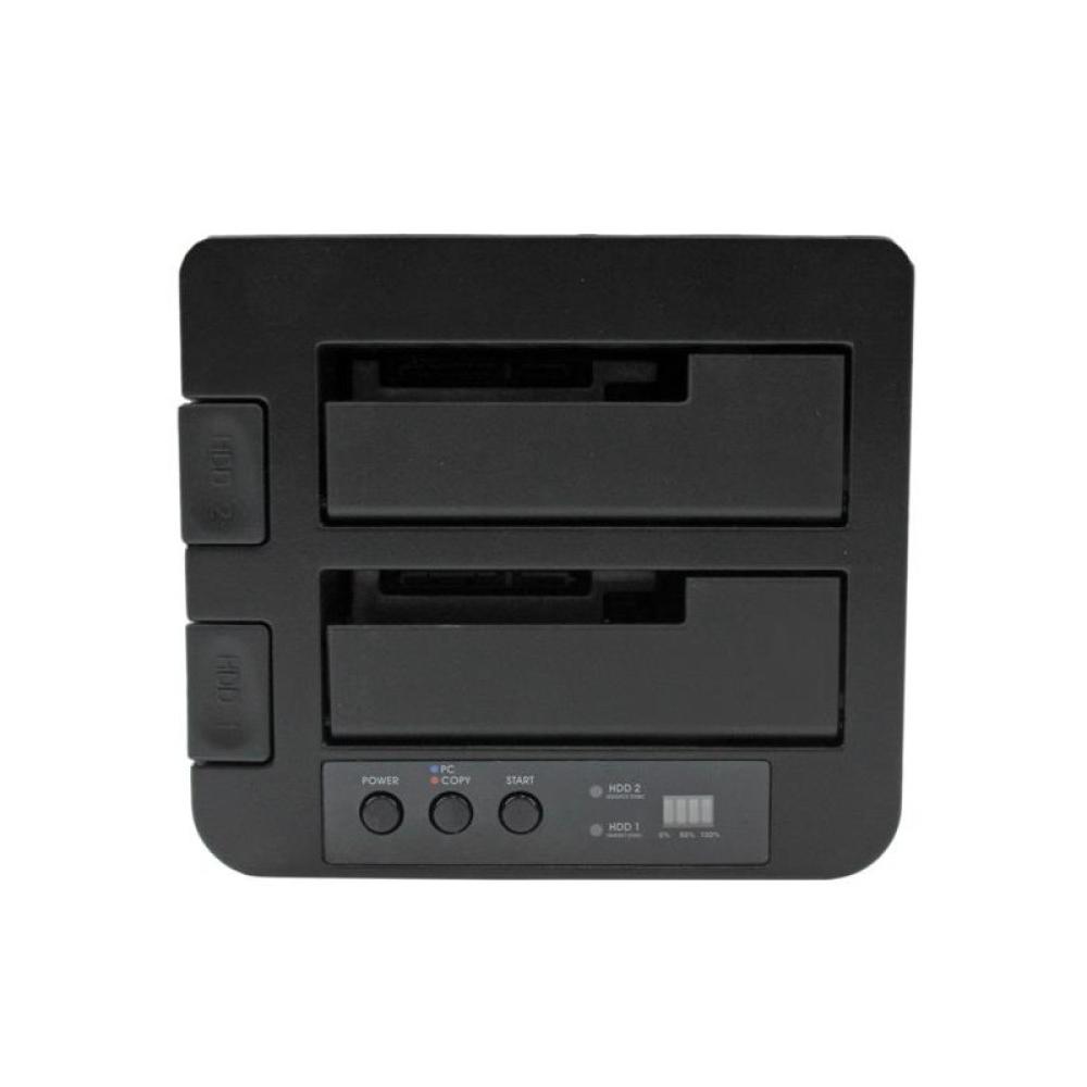 StarTech.com - Duplicador USB 3.0 (5Gbps) o eSATA de Discos Duros de 2 Bahías, Independiente, Clonador Copiador de SSD o HDD SAT