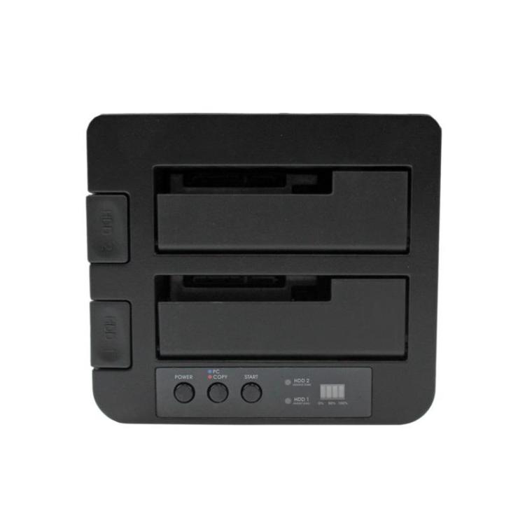 StarTech.com - Duplicador USB 3.0 (5Gbps) o eSATA de Discos Duros de 2 Bahías, Independiente, Clonador Copiador de SSD o HDD SAT