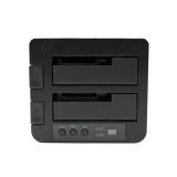 StarTech.com - Duplicador USB 3.0 (5Gbps) o eSATA de Discos Duros de 2 Bahías, Independiente, Clonador Copiador de SSD o HDD SAT
