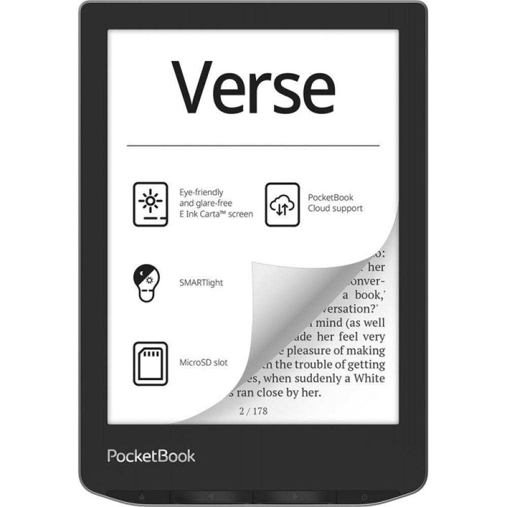 PocketBook - Verse lectore de e-book 8 GB Wifi Negro, Plata