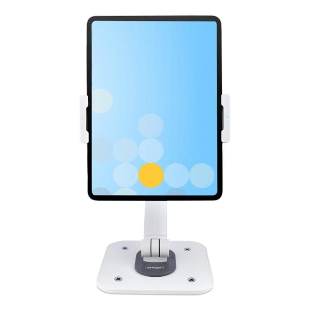 StarTech.com - Soporte Ajustable de Sobremesa para Tablet - de Montaje en Pared - 1kg de Capacidad - Base Ergonómica Ajustable p