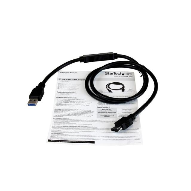 StarTech.com - Cable de 91cm Adaptador USB 3.0 a eSATA para Disco Duro o SSD - SATA de 6 Gbps