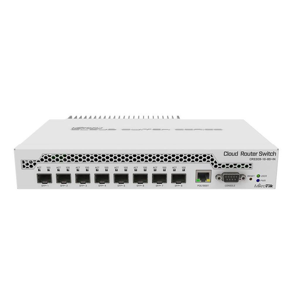Mikrotik - CRS309-1G-8S+ Gestionado Gigabit Ethernet (10/100/1000) Energía sobre Ethernet (PoE) Blanco