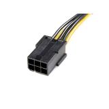 StarTech.com - Cable adaptador de alimentación PCI Express de 6 pines a 8 pines