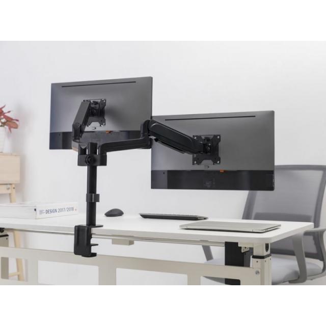 Equip - Soporte de sobremesa para dos monitores de 17"-32 - 650133