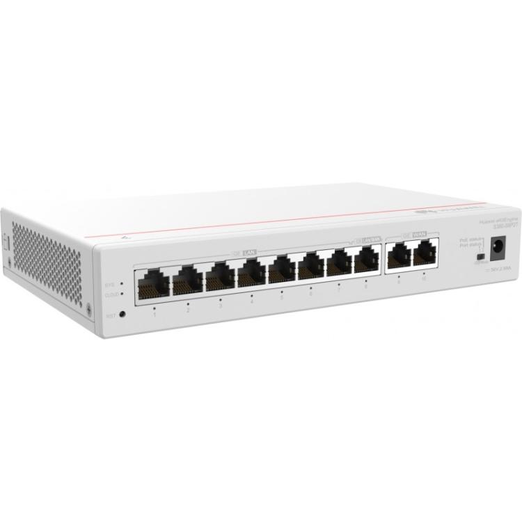 HUAWEI eKit - S380 Series S380-S8P2T Gestionado Gigabit Ethernet (10/100/1000) Energía sobre Ethernet (PoE) 1U Gris