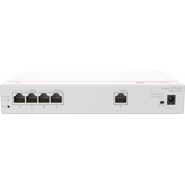 HUAWEI eKit - S380 Series S380-L4P1T Gestionado Gigabit Ethernet (10/100/1000) Energía sobre Ethernet (PoE) 1U Gris