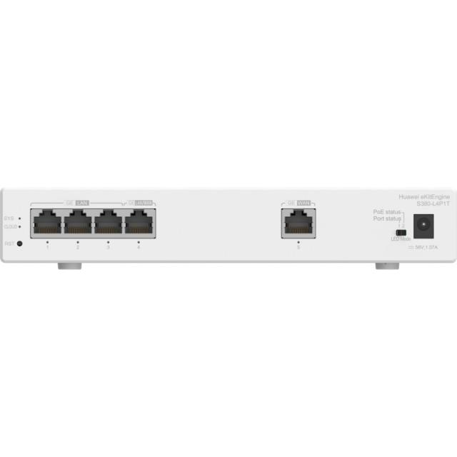 HUAWEI eKit - S380 Series S380-L4P1T Gestionado Gigabit Ethernet (10/100/1000) Energía sobre Ethernet (PoE) 1U Gris