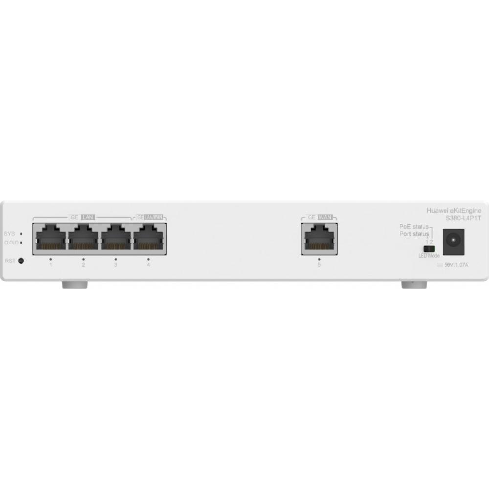 HUAWEI eKit - S380 Series S380-L4P1T Gestionado Gigabit Ethernet (10/100/1000) Energía sobre Ethernet (PoE) 1U Gris