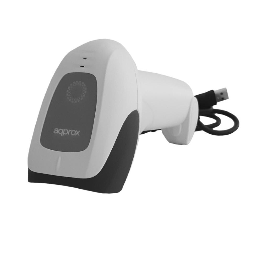 Approx - APPLS11ASWH lector de código de barras Lector de códigos de barras portátil 1D Blanco