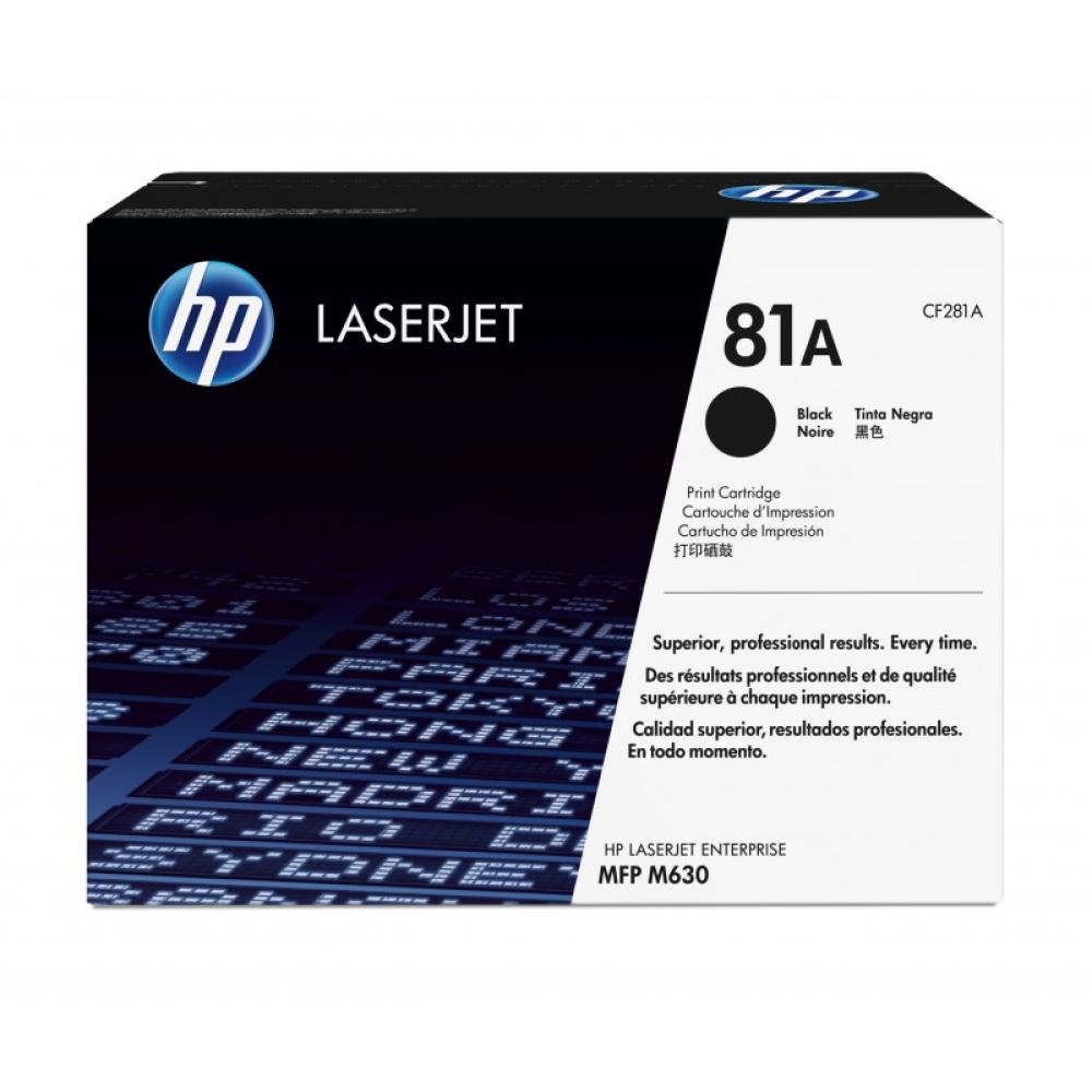 HP - Cartucho de tóner original LaserJet 81A negro