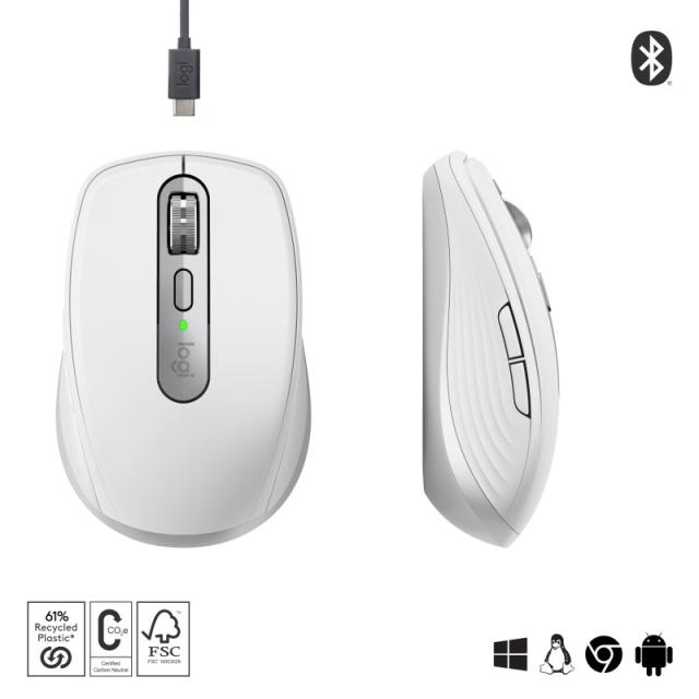 Logitech - 910-006930 ratón Oficina mano derecha RF Wireless + Bluetooth Laser 8000 DPI
