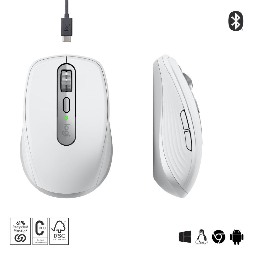 Logitech - 910-006930 ratón Oficina mano derecha RF Wireless + Bluetooth Laser 8000 DPI