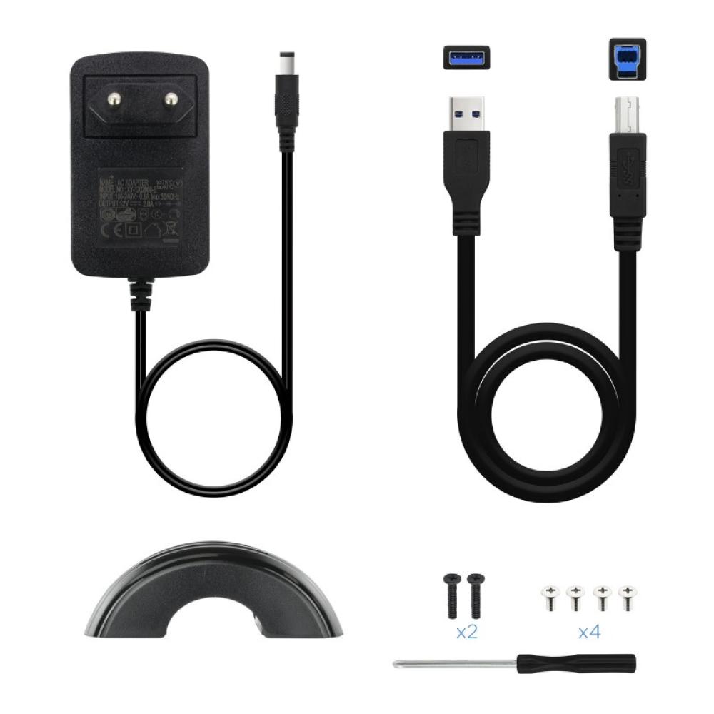 TooQ - CAJA HDD 3,5" SATA A USB 2.0/3.0 NEGRA - TQE-3530B