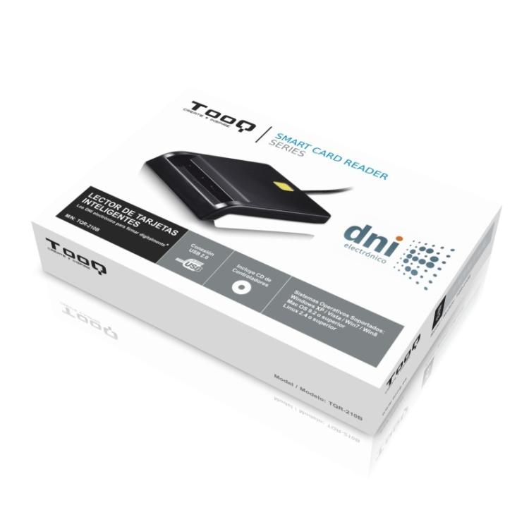 TooQ - LECTOR DE TARJETA DNIe EXTERNO USB 2.0 NEGRO