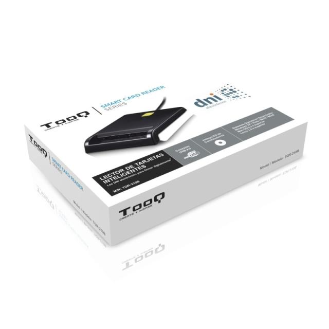 TooQ - LECTOR DE TARJETA DNIe EXTERNO USB 2.0 NEGRO
