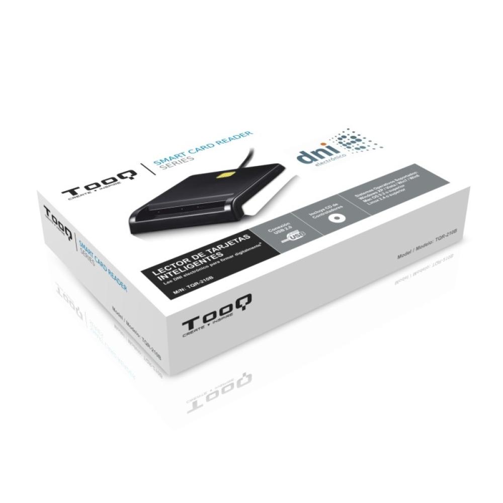 TooQ - LECTOR DE TARJETA DNIe EXTERNO USB 2.0 NEGRO