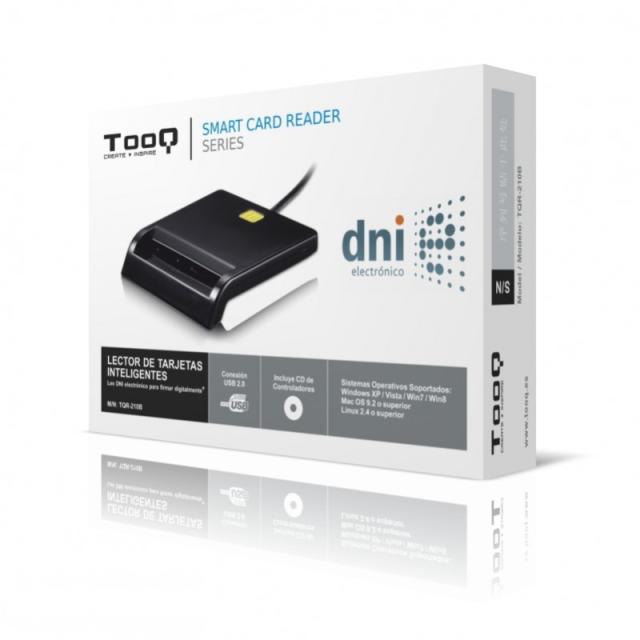 TooQ - LECTOR DE TARJETA DNIe EXTERNO USB 2.0 NEGRO