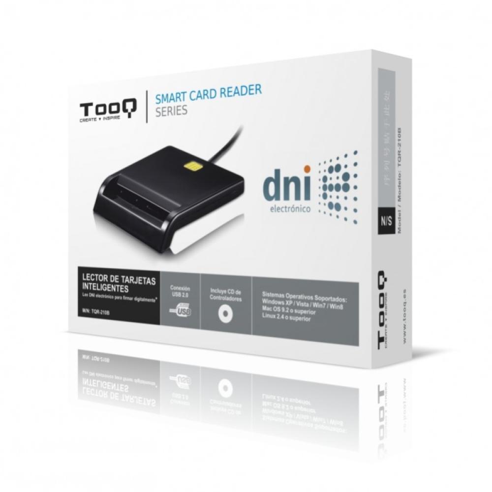TooQ - LECTOR DE TARJETA DNIe EXTERNO USB 2.0 NEGRO