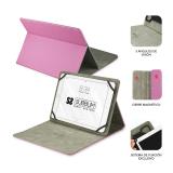 SUBBLIM - Funda Tablet Clever Stand Tablet Case 10,1" Pink