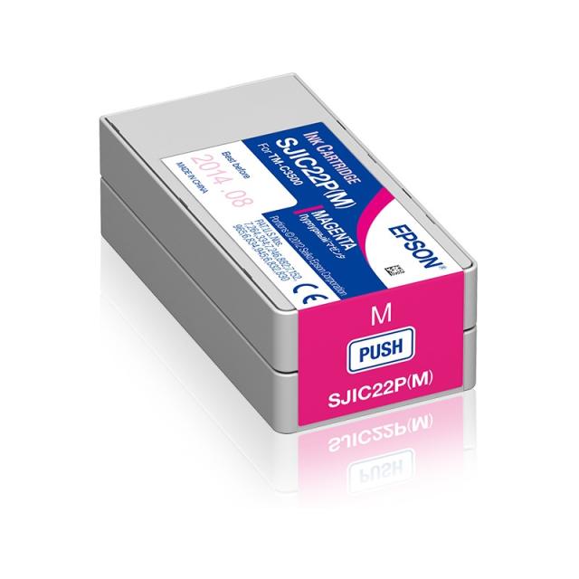 Epson - SJIC22P(M): Ink cartridge for ColorWorks C3500 (Magenta)