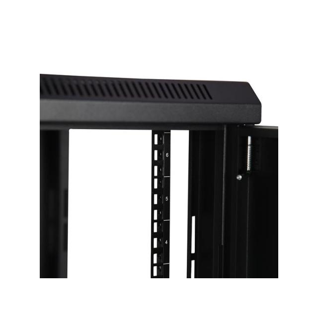 StarTech.com - Armario Rack de Pared para Servidores 6U 19" 2 Columnas y Estante 1U - Rack de Servidores de Montaje en Pared - R