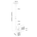 Neomounts - FPMA-C060BLACK Soporte de techo para monitor/TV 10-40" - alt. 60-85 cm