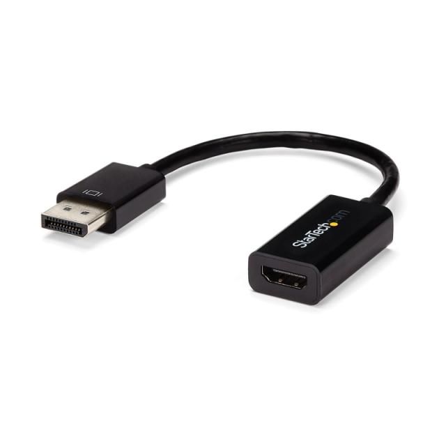 StarTech.com - Conversor de Vídeo DisplayPort a HDMI con Audio – Adaptador Activo DP 1.2 para Ordenadores de Sobremesa/Laptops –