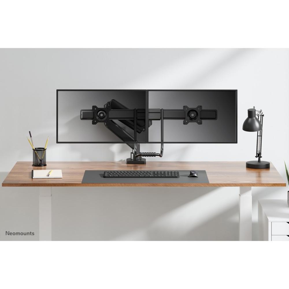 Neomounts - DS75-450BL2 Brazo de monitor 17-32" - resorte de gas - Topfix - Tope-a-180°