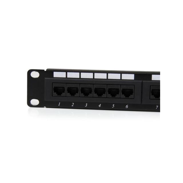 StarTech.com - Panel de Parcheo 1U Cat6 110 con 24 Puertos para Montaje en Rack