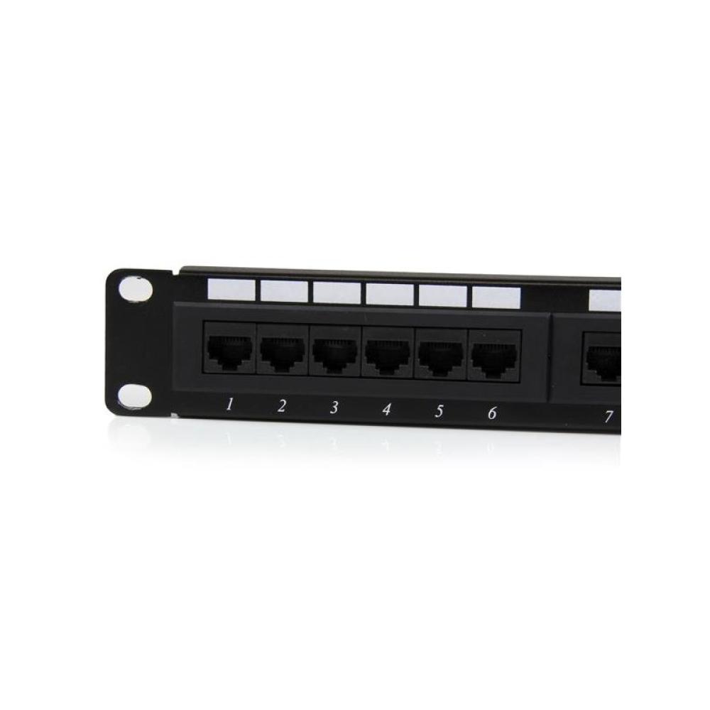 StarTech.com - Panel de Parcheo 1U Cat6 110 con 24 Puertos para Montaje en Rack