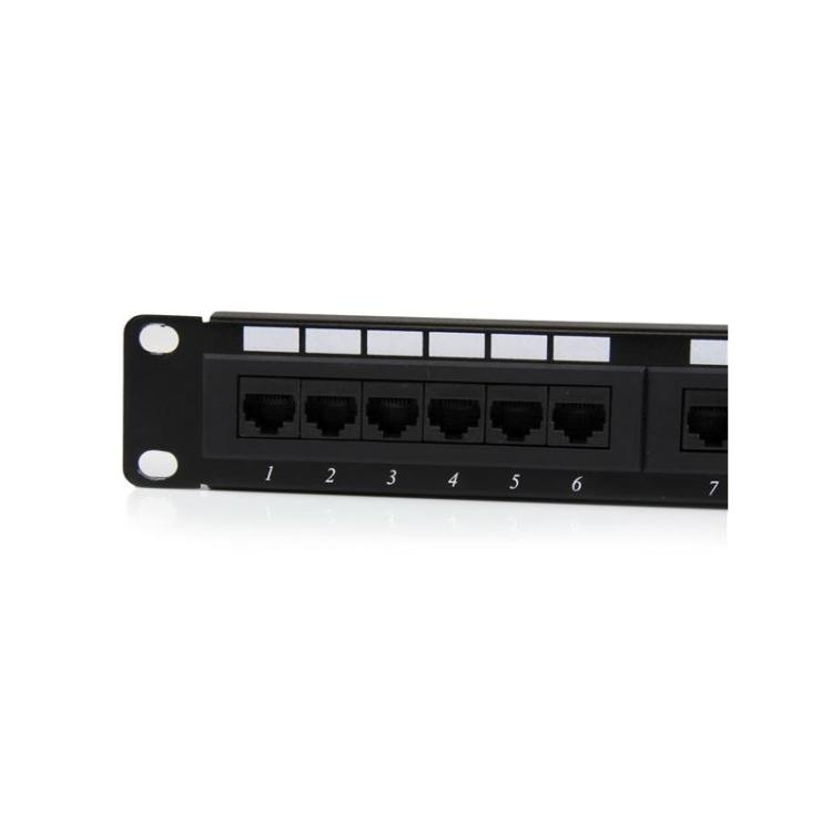 StarTech.com - Panel de Parcheo 1U Cat6 110 con 24 Puertos para Montaje en Rack