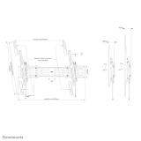Neomounts - WL35S-950BL19 Soporte de pared robusto 55-115" - inclinable - bloqueable - horizontal y vertical