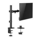 AISENS - Soporte de Mesa ECO Giratorio e Inclinable para Monitor/TV 9Kg (3 Pivotes, 1 Brazo) de 17-32, Negro