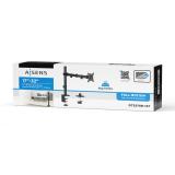 AISENS - Soporte de Mesa ECO Giratorio e Inclinable para Monitor/TV 9Kg (3 Pivotes, 1 Brazo) de 17-32, Negro