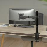 AISENS - Soporte de Mesa ECO Giratorio e Inclinable para Monitor/TV 9Kg (3 Pivotes, 1 Brazo) de 17-32, Negro