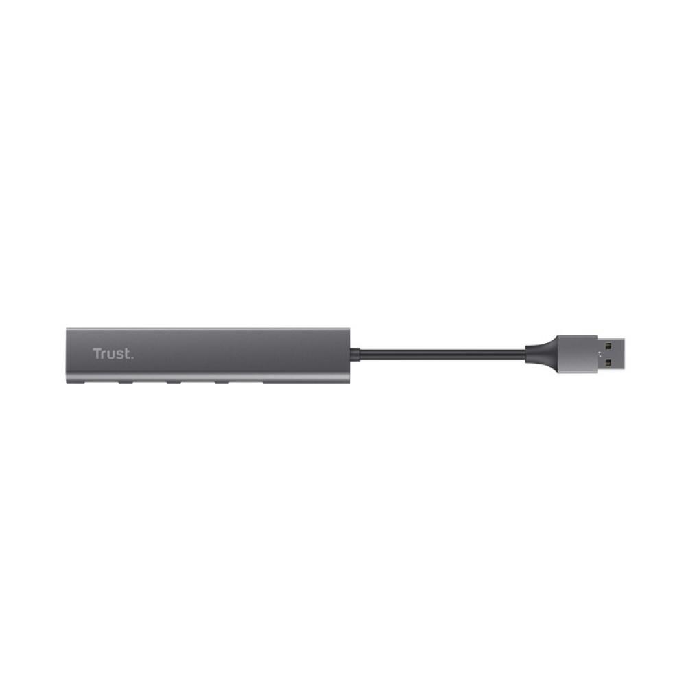 Trust - Halyx USB 3.2 Gen 1 (3.1 Gen 1) Type-A 5 Mbit/s Negro, Gris