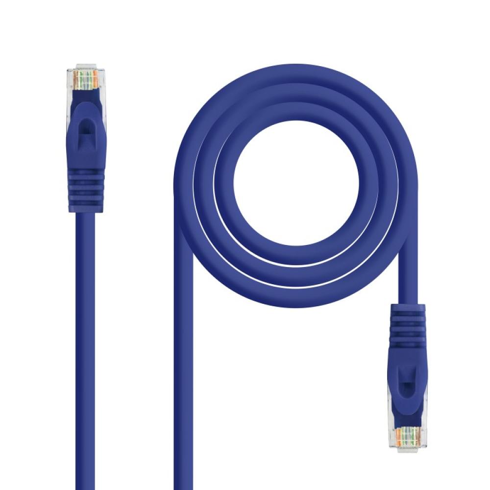Nanocable - Cable de red latiguillo RJ45 LSZH Cat.6A UTP AWG24, Azul, 3.0m