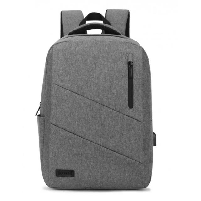SUBBLIM - City Backpack Mochila para portátil 15.6", Poliéster Oxford, Gris