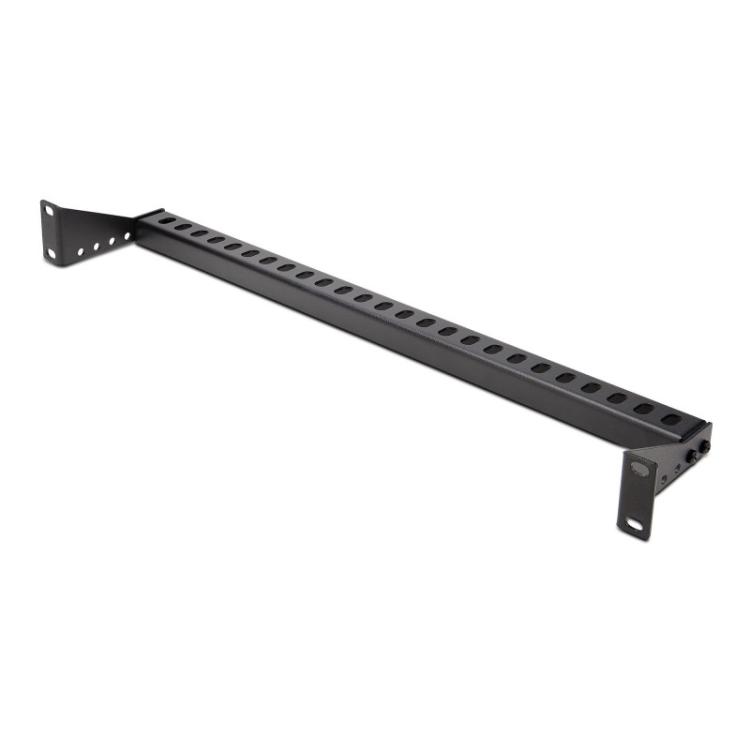 StarTech.com - Barra 1U de Amarre Horizontal para Gestión de Cables en Rack - para Racks de 19" - Profundidad Ajustable - Guía H