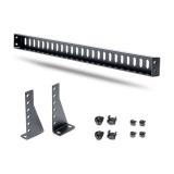 StarTech.com - Barra 1U de Amarre Horizontal para Gestión de Cables en Rack - para Racks de 19" - Profundidad Ajustable - Guía H