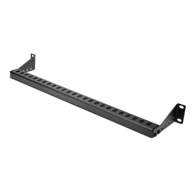 StarTech.com - Barra 1U de Amarre Horizontal para Gestión de Cables en Rack - para Racks de 19" - Profundidad Ajustable - Guía H