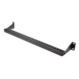 StarTech.com - Barra 1U de Amarre Horizontal para Gestión de Cables en Rack - para Racks de 19" - Profundidad Ajustable - Guía H
