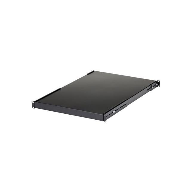 StarTech.com - Estante Ajustable 1U para Rack de Servidores - 150kg - Bandeja Universal de 19 Pulgadas Ajustable de 49,5 a 96,5c