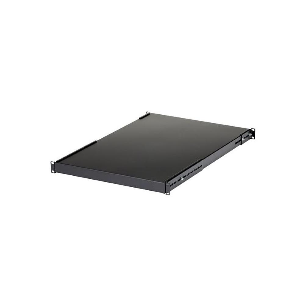 StarTech.com - Estante Ajustable 1U para Rack de Servidores - 150kg - Bandeja Universal de 19 Pulgadas Ajustable de 49,5 a 96,5c