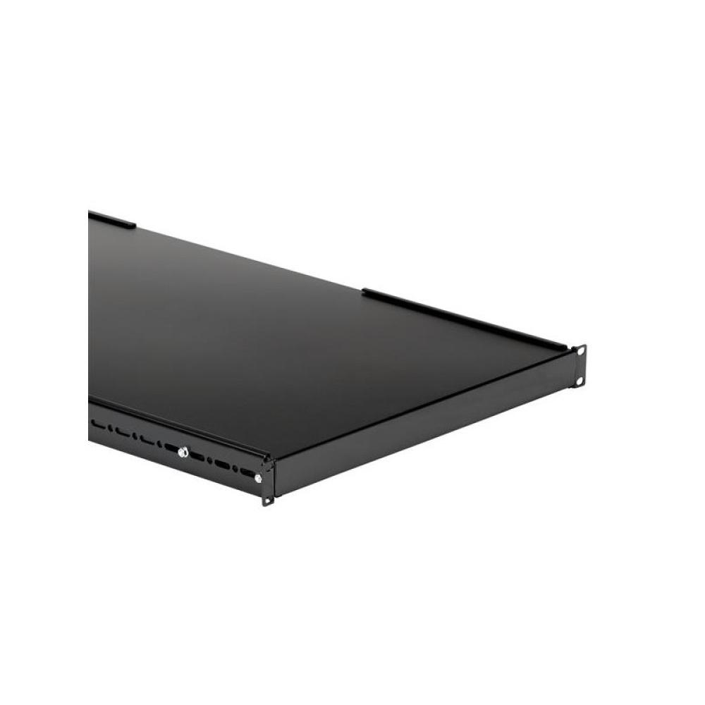StarTech.com - Estante Ajustable 1U para Rack de Servidores - 150kg - Bandeja Universal de 19 Pulgadas Ajustable de 49,5 a 96,5c