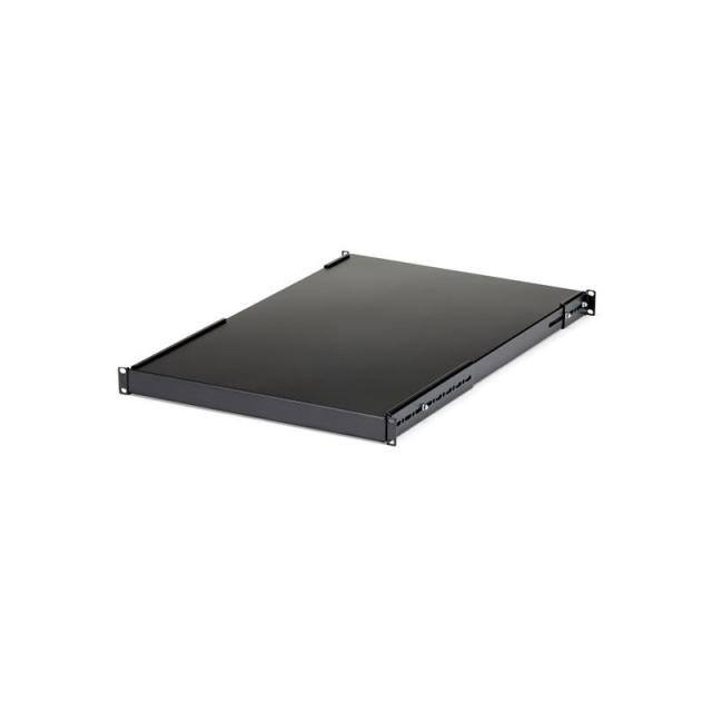 StarTech.com - Estante Ajustable 1U para Rack de Servidores - 150kg - Bandeja Universal de 19 Pulgadas Ajustable de 49,5 a 96,5c